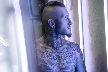 quote on chest tattoo