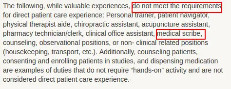 Tufts University physician assistant page